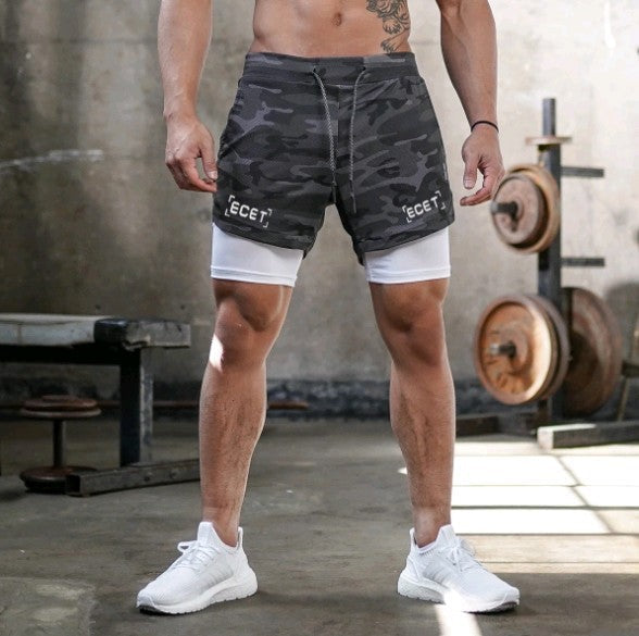 Laurence – Schnelltrocknende doppellagige Fitnesshose für Herren im Freien