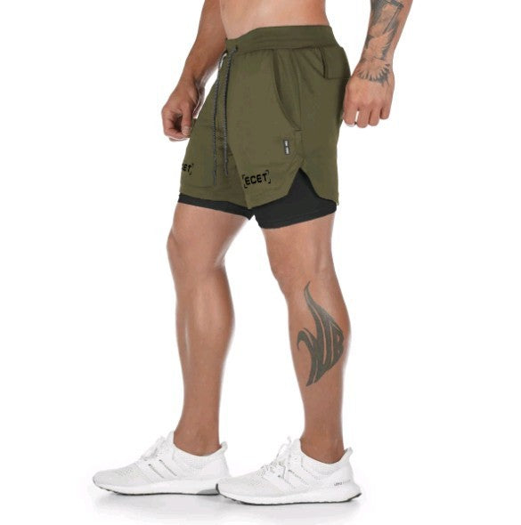 Laurence – Schnelltrocknende doppellagige Fitnesshose für Herren im Freien