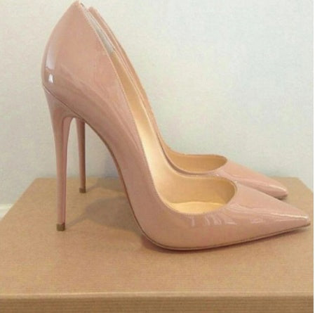 Claire – Sexy Stilettos pour Femmes en Cuir Vegan Abricot