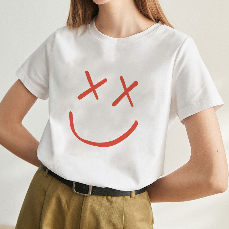 Julie – T-shirt Femme à Col Rond