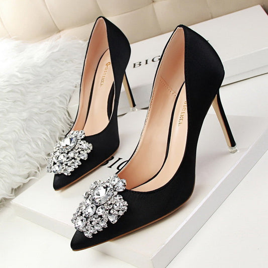 Louise – Talons hauts stilettos en cuir vegan de qualité avec bout pointu