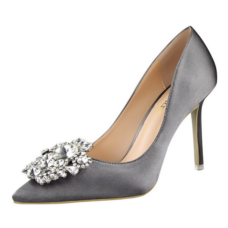 Louise – Talons hauts stilettos en cuir vegan de qualité avec bout pointu