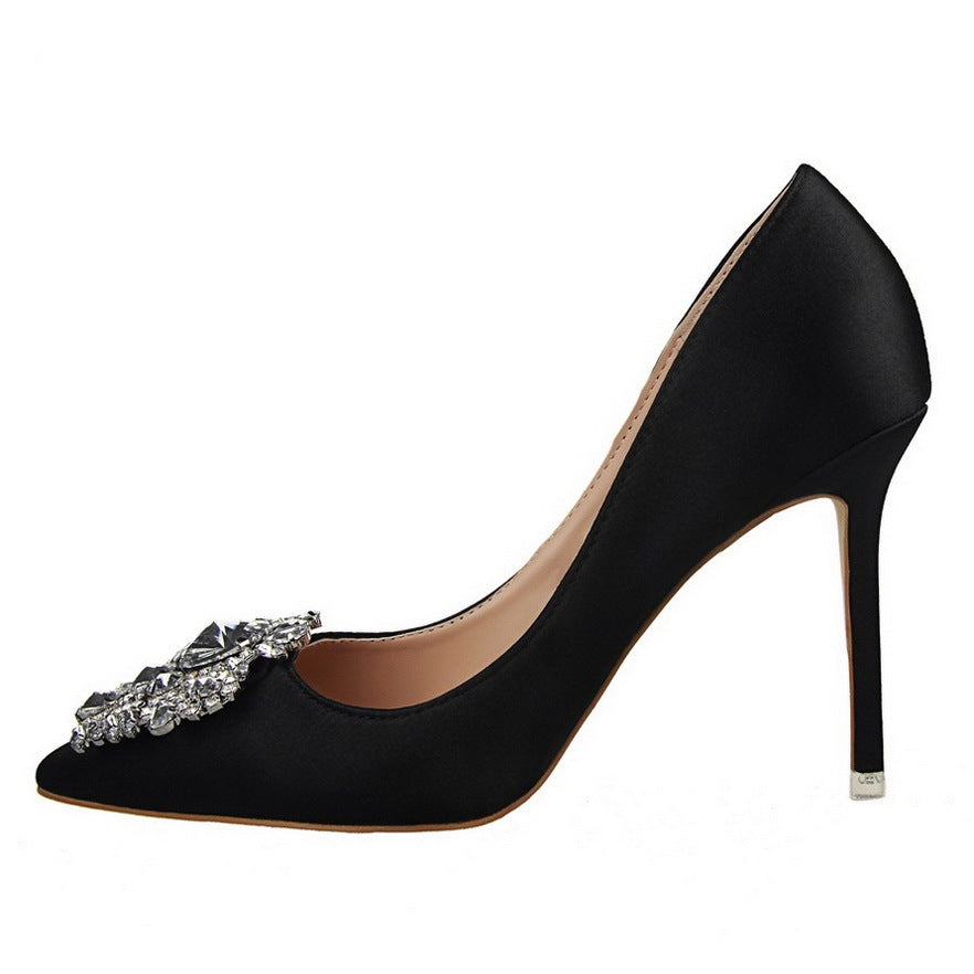Louise – Talons hauts stilettos en cuir vegan de qualité avec bout pointu
