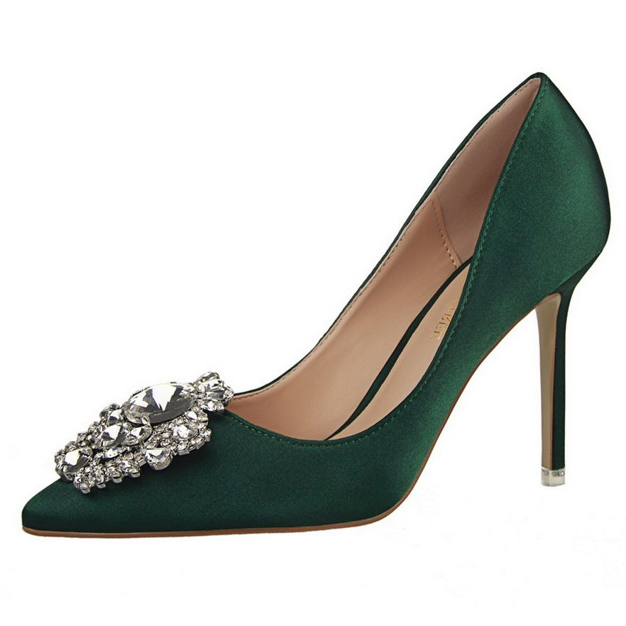 Louise – Talons hauts stilettos en cuir vegan de qualité avec bout pointu
