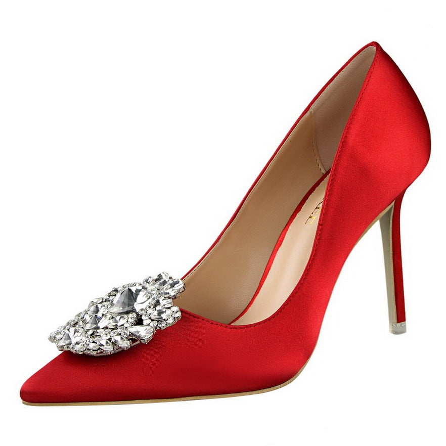 Louise – Talons hauts stilettos en cuir vegan de qualité avec bout pointu