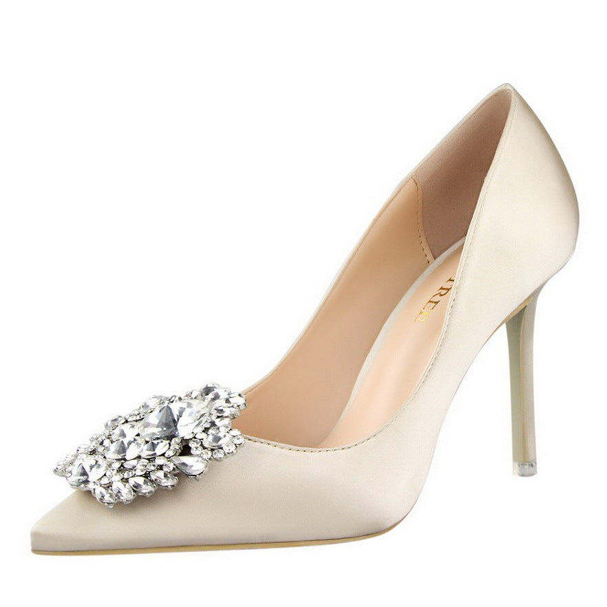 Louise – Talons hauts stilettos en cuir vegan de qualité avec bout pointu