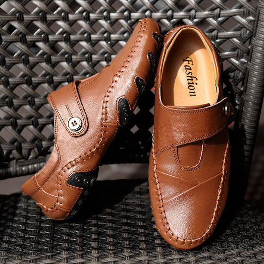 Kenny – Chaussures de Mode Coréenne en Cuir Vegan pour Hommes