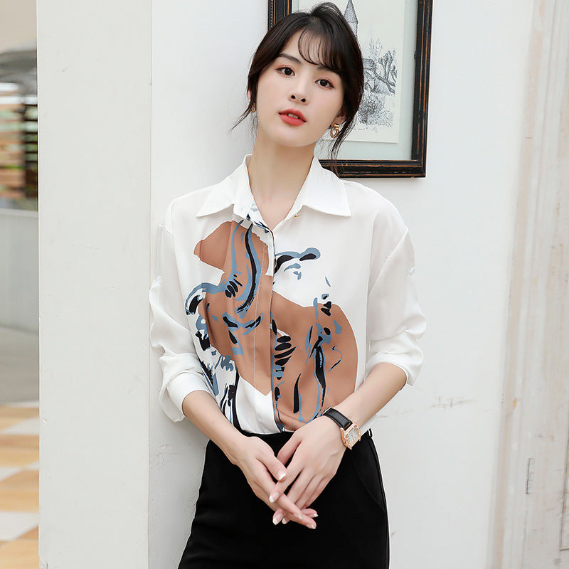 Sarah – Longue Blouse en Chiffon Polyvalente