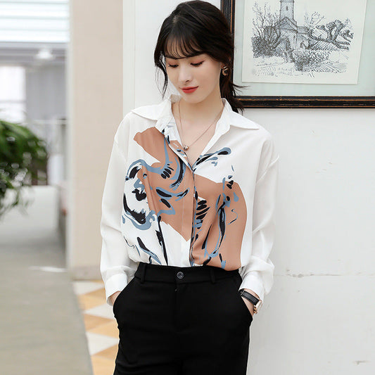 Sarah – Longue Blouse en Chiffon Polyvalente