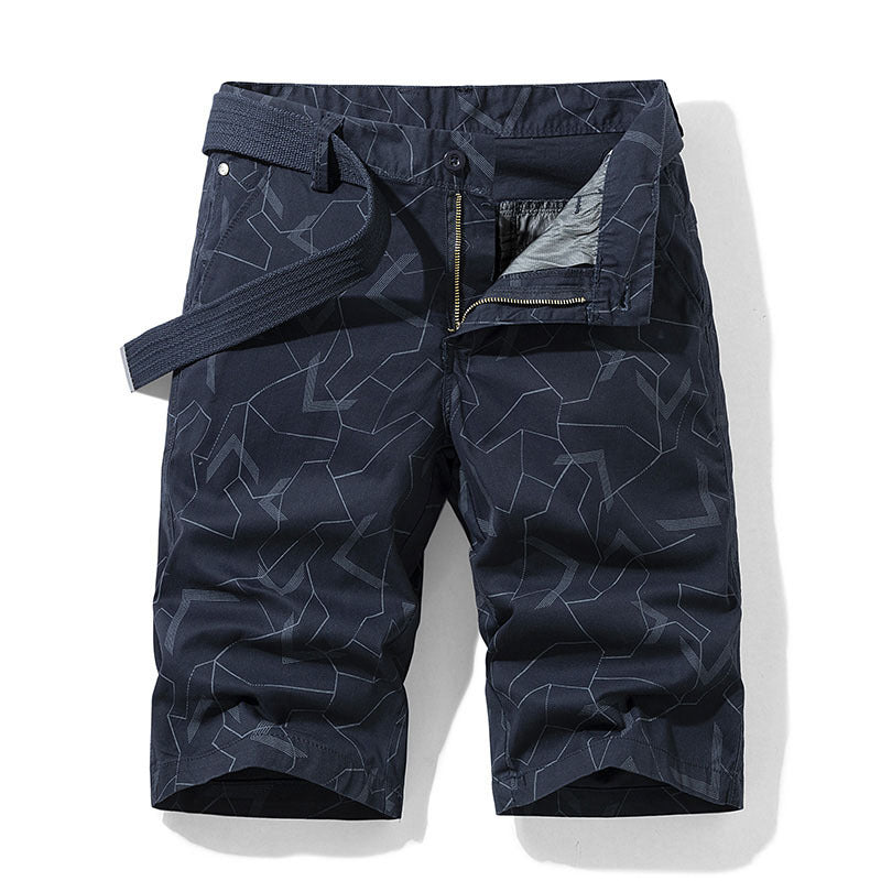 Robin – Geometrisch bedruckte Herren-Freizeitshorts
