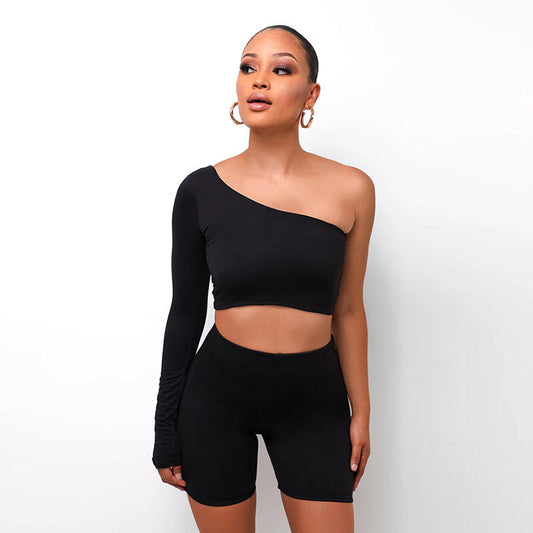 Rachel – Ensemble Asymétrique Deux Pièces pour Femmes