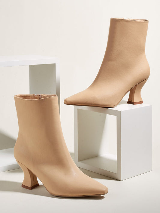 Pamela – Bottines à bout pointu pour femme en grandes tailles
