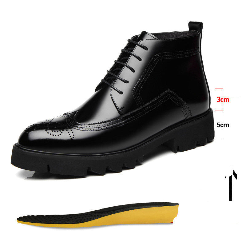 Russell – Bottes Hautes Britanniques à Semelle Épaisse en Cuir Vegan