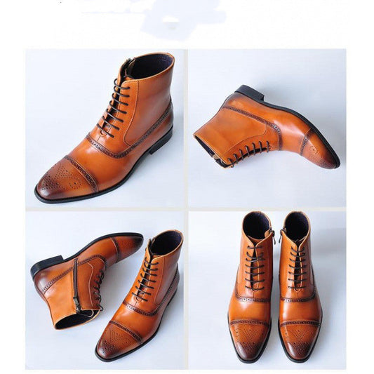 Karen – Grandes Bottes d'Hiver pour Femmes en Cuir Végétalien Vintage