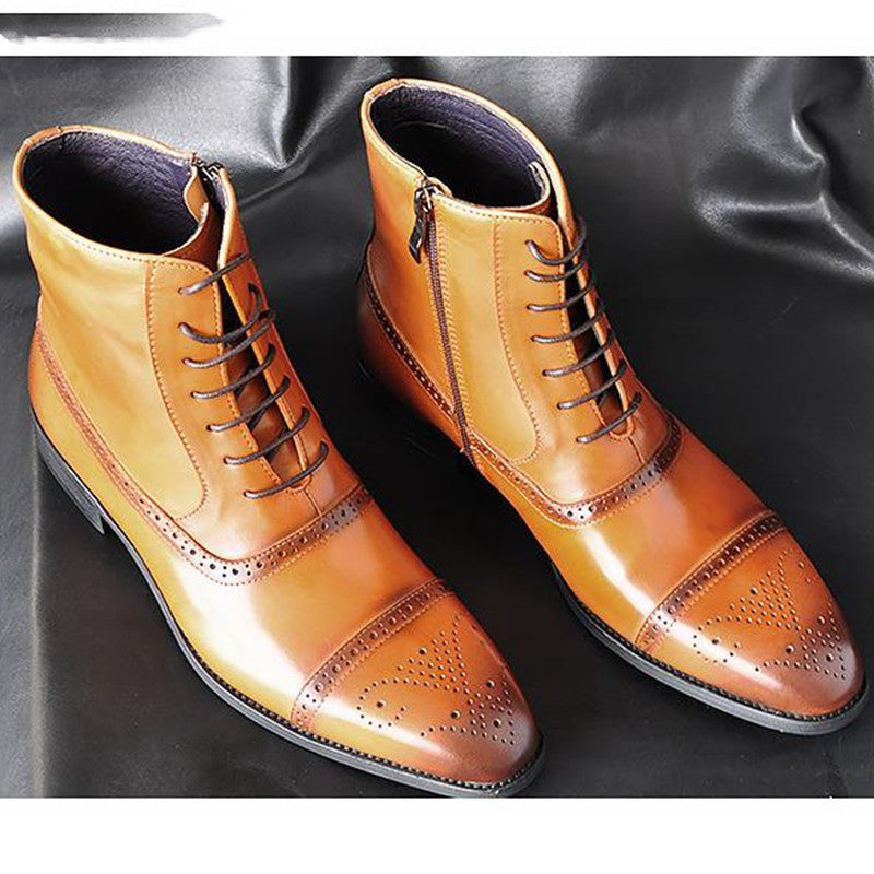 Karen – Grandes Bottes d'Hiver pour Femmes en Cuir Végétalien Vintage