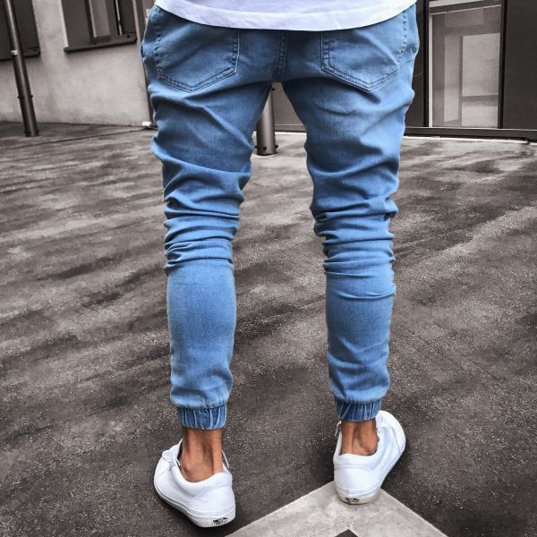 Steve – Jean Slim-Fit Homme en Bleu Clair