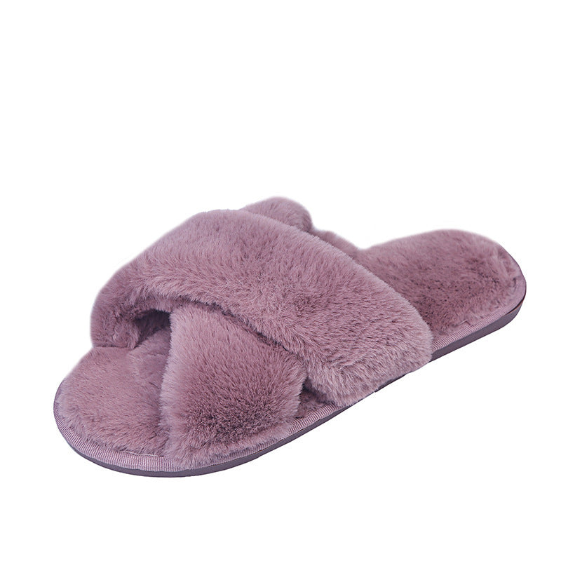 Dawn – Chaussons en Peluche pour Femme avec Semelle Antidérapante