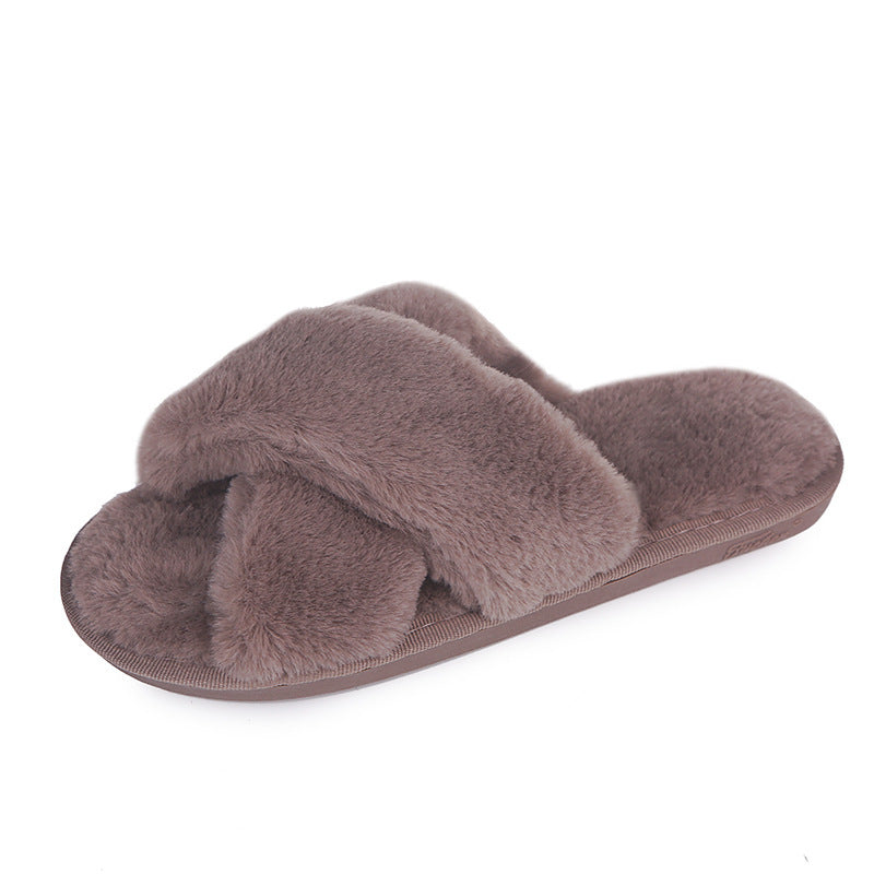 Dawn – Chaussons en Peluche pour Femme avec Semelle Antidérapante