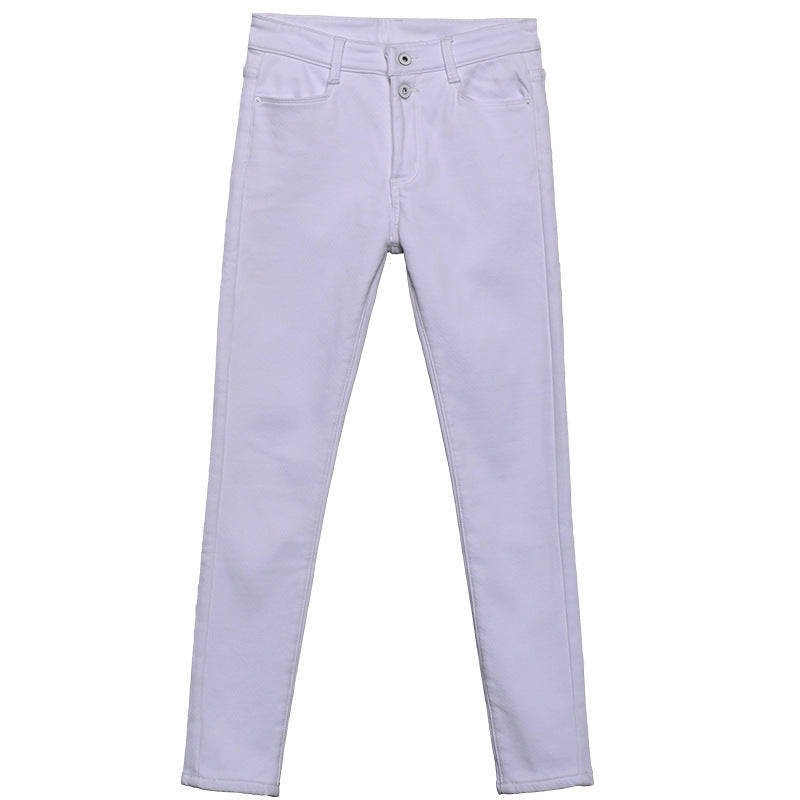 Carly – Jean Femme Slim Fit en Denim Blanc
