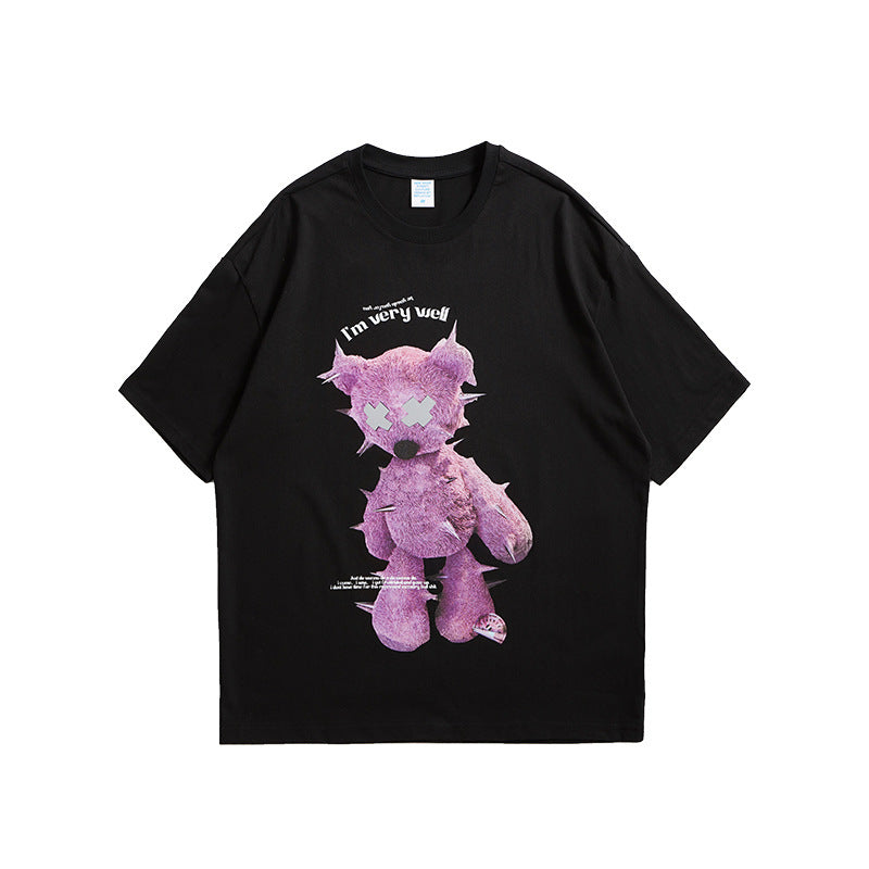 Ray – T-shirt Oversize Réfléchissant avec Imprimé Stylé