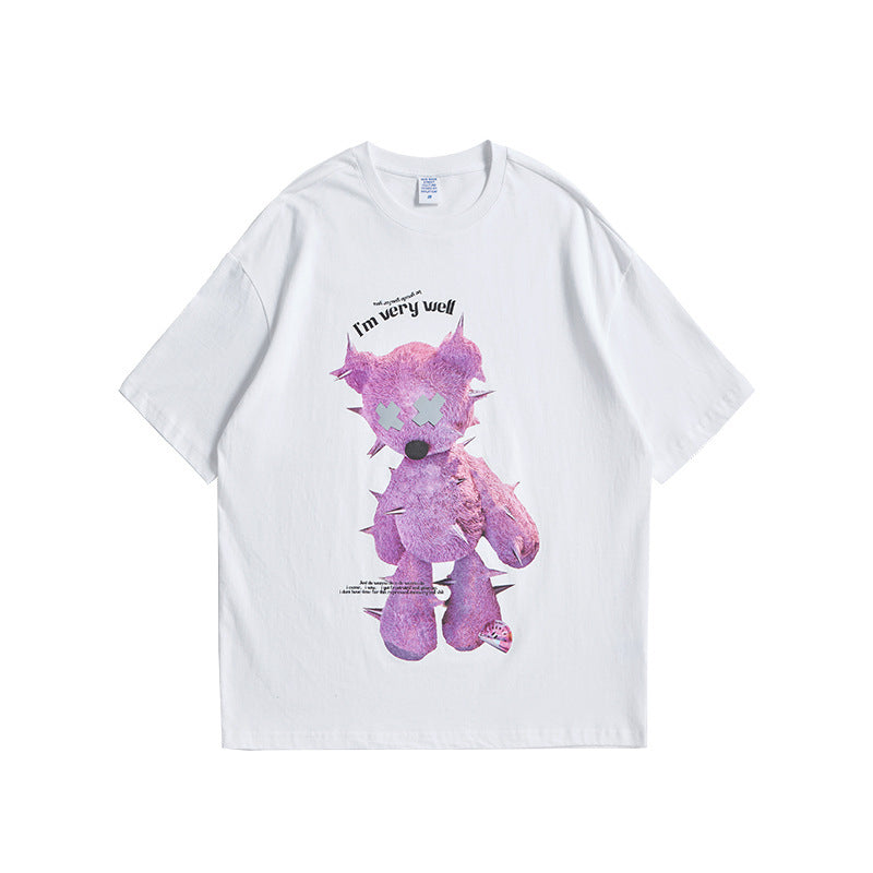 Ray – T-shirt Oversize Réfléchissant avec Imprimé Stylé