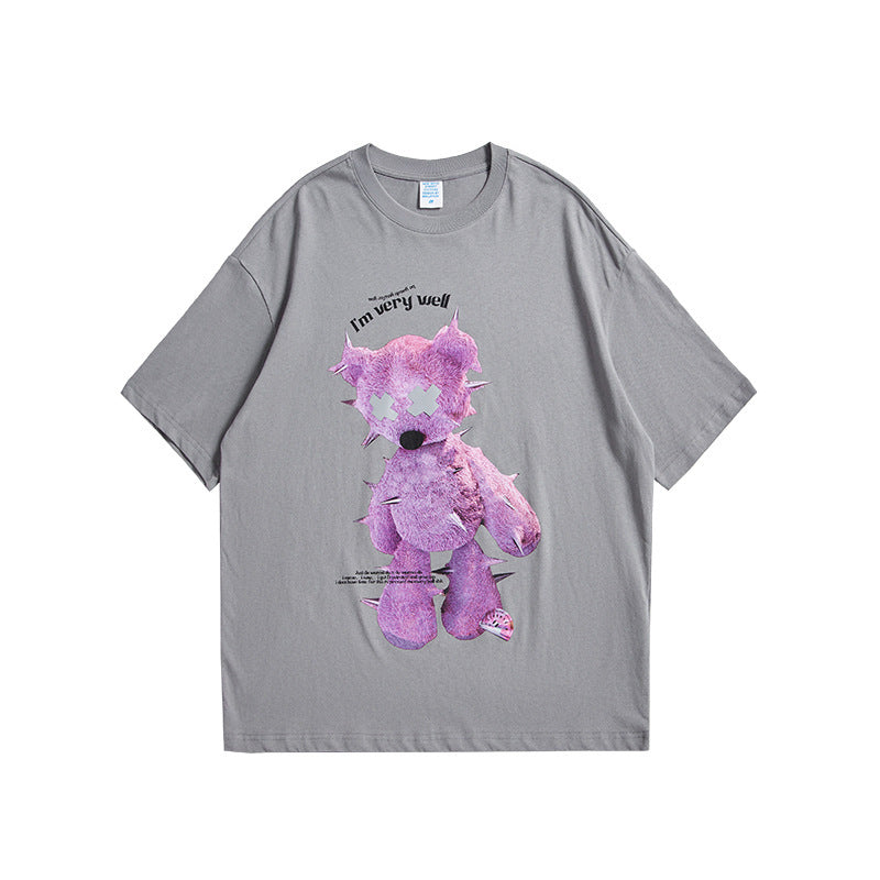 Ray – T-shirt Oversize Réfléchissant avec Imprimé Stylé