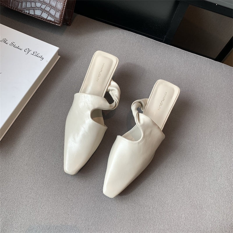 Juliet – Mules à Talon Moyen à Bout Pointu pour Femmes