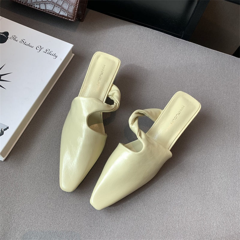 Juliet – Mules à Talon Moyen à Bout Pointu pour Femmes