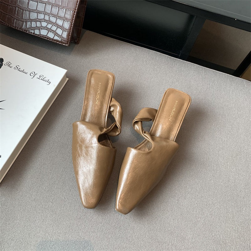 Juliet – Mules à Talon Moyen à Bout Pointu pour Femmes