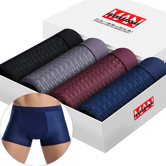 Roger – Boxer Shorts pour Homme en Soie de Glace