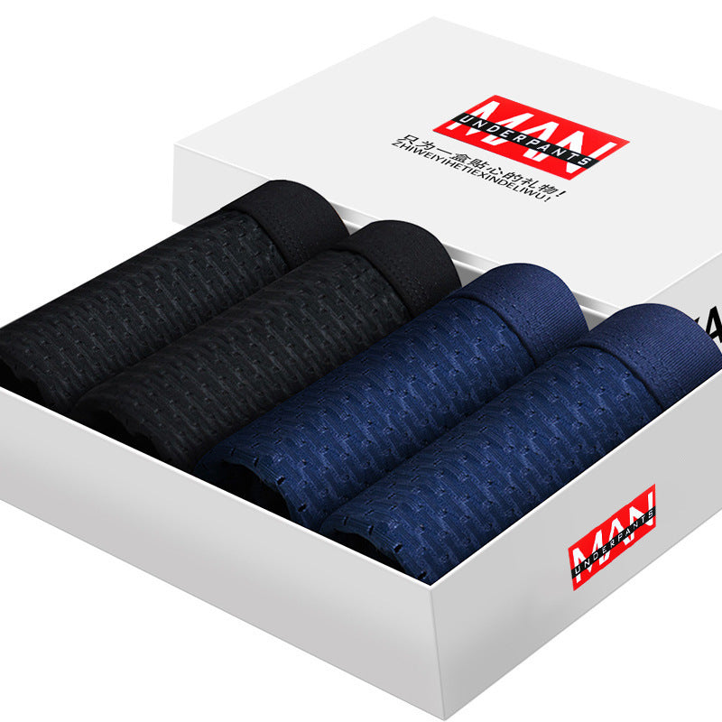 Roger – Boxer Shorts pour Homme en Soie de Glace