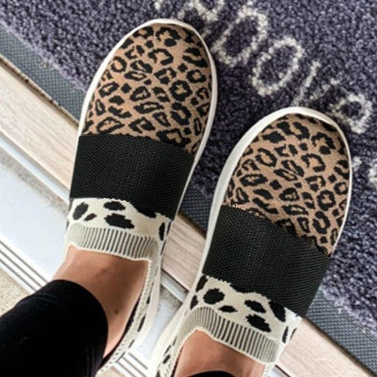 Claire – Sneakers confortables pour femmes avec motif léopard