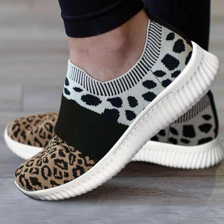 Claire – Sneakers confortables pour femmes avec motif léopard