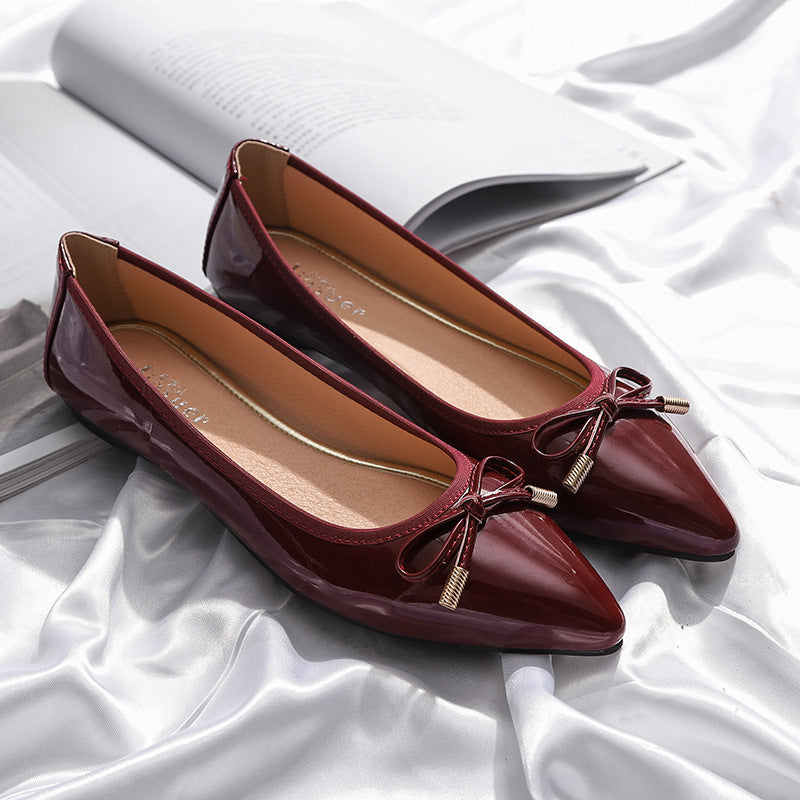 Amelia – Escarpins à talon pour femme en cuir vegan avec nœud papillon
