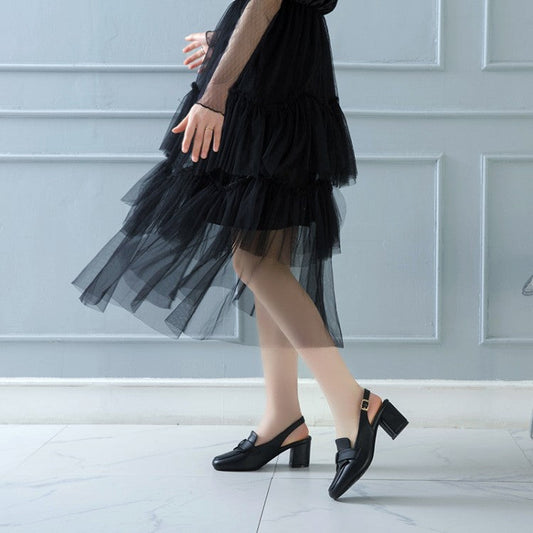 Sara – Sandales à Talons Épais Baotou