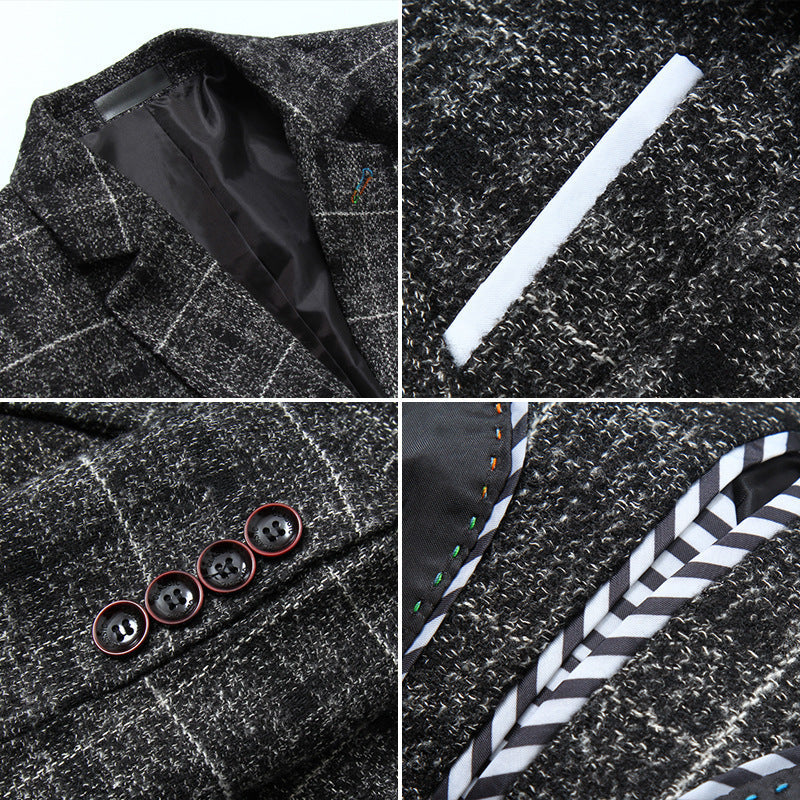 Howard – Costume Homme Ajusté à Motif Classique à Carreaux