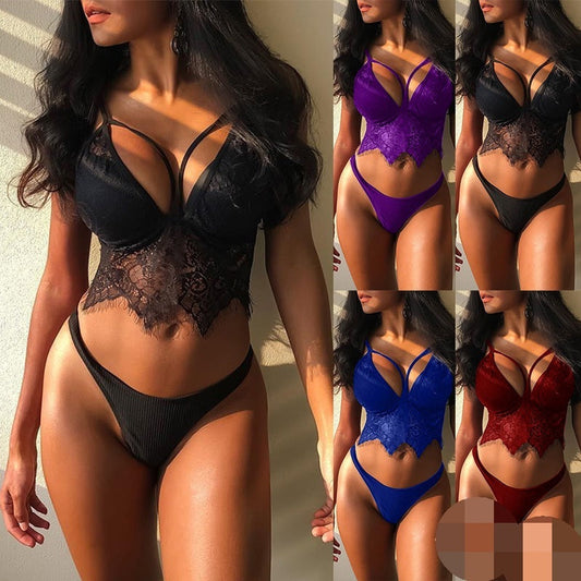 Angela – Ensemble de Lingerie en Dentelle pour Femmes