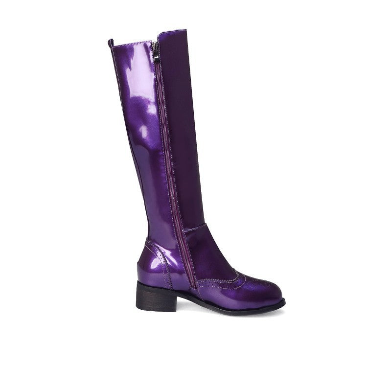 Judith – Bottes Longues en Cuir Vegan avec Talon Bas