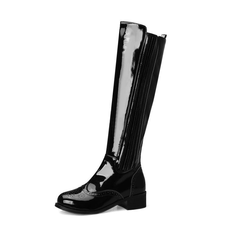 Judith – Bottes Longues en Cuir Vegan avec Talon Bas