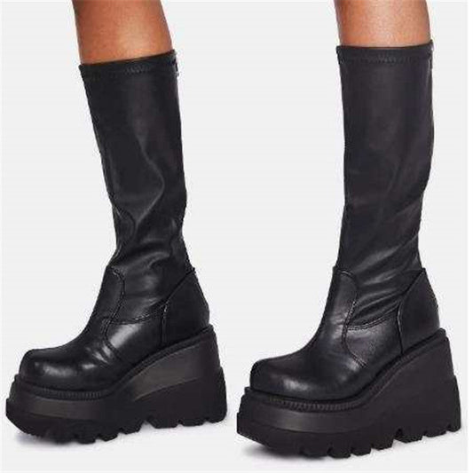 Michelle – Bottes à plateforme avec semelle épaisse pour femmes dans le nouveau style automnal