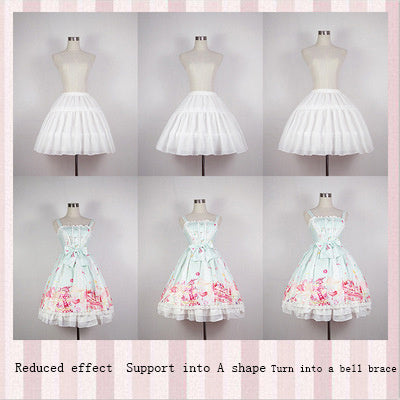 Michelle – Jupon Lolita Ajustable à Motif Chevron