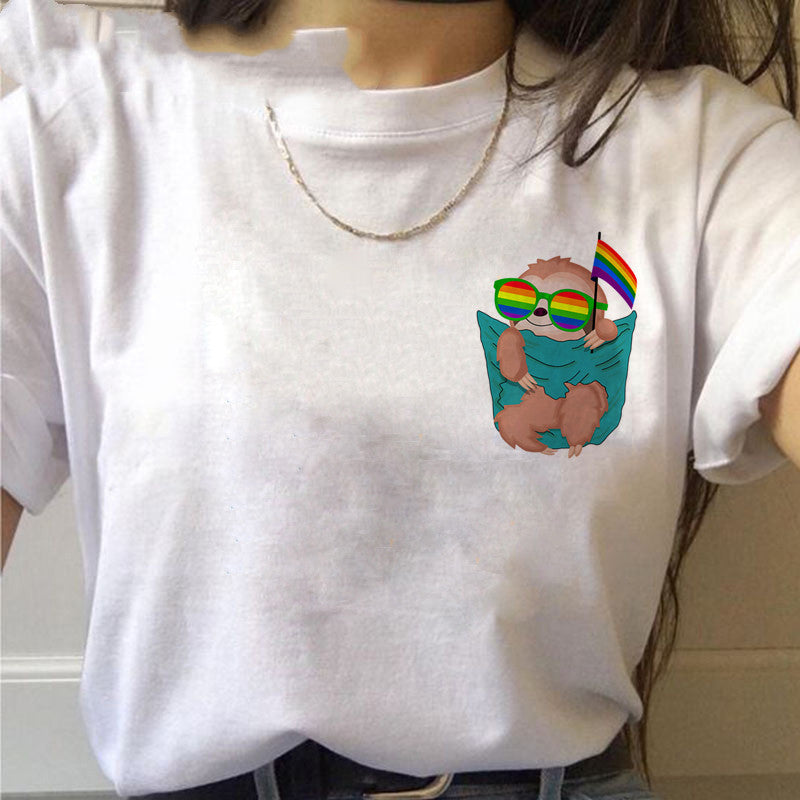 Michelle – T-Shirts Imprimés Kawaii pour Femmes