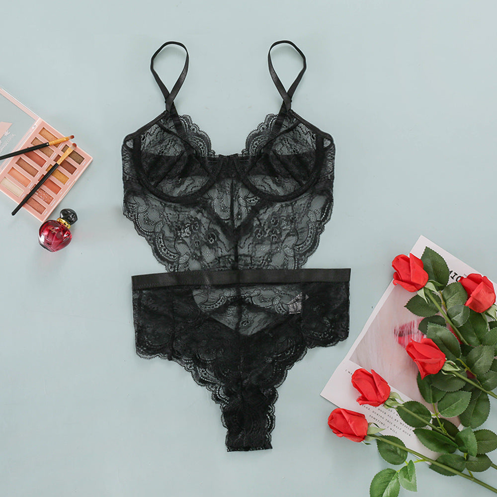 Lily – Corset Monopièce en Dentelle Sexy pour Femmes