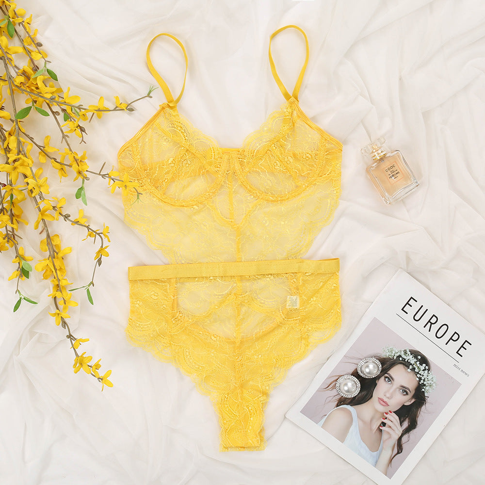 Lily – Corset Monopièce en Dentelle Sexy pour Femmes