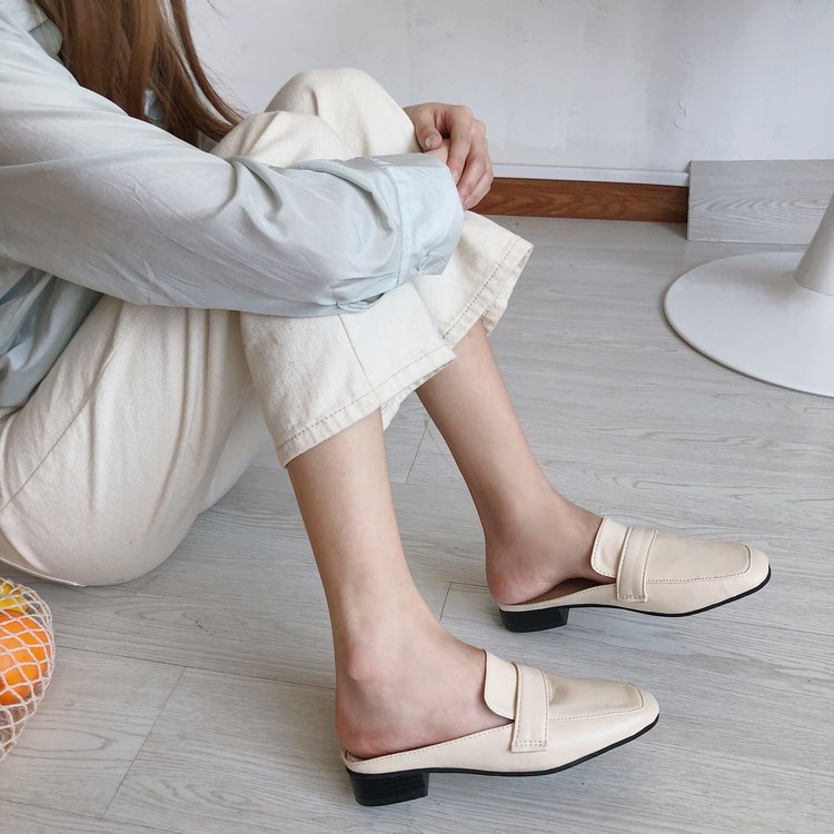 Jacqueline – Chaussures Plates avec Couvre-orteils en Cuir Vegan