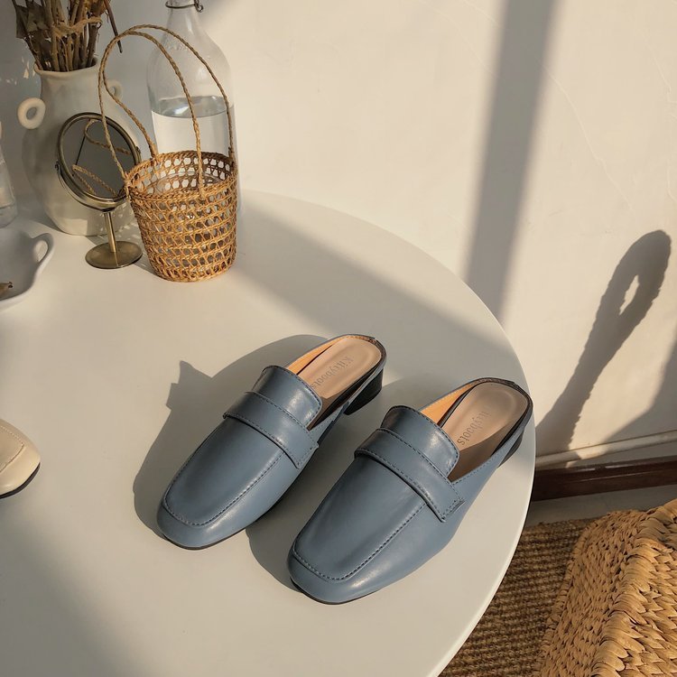 Jacqueline – Chaussures Plates avec Couvre-orteils en Cuir Vegan