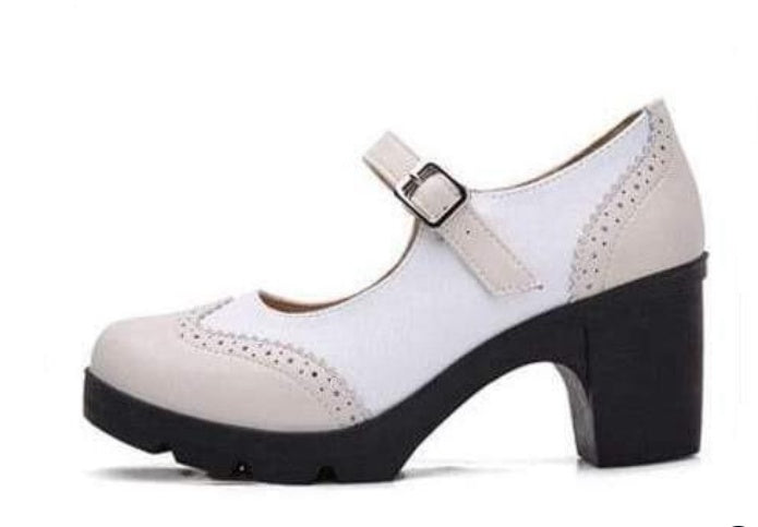 Shannon – Escarpins Mary Jane Rétro en Cuir Vegan