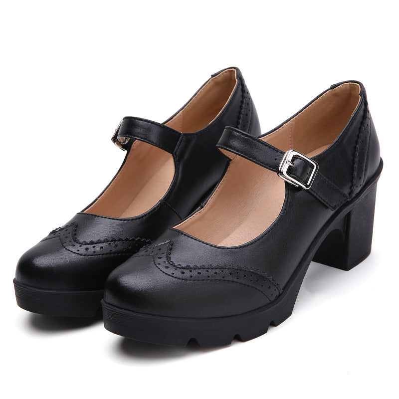 Shannon – Escarpins Mary Jane Rétro en Cuir Vegan