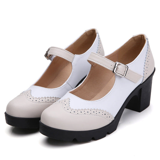 Shannon – Escarpins Mary Jane Rétro en Cuir Vegan
