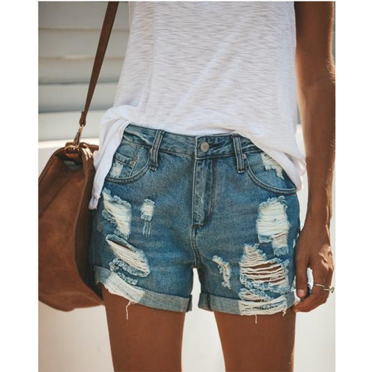 Vanessa – Shorts en Jean Déchirés pour Femmes